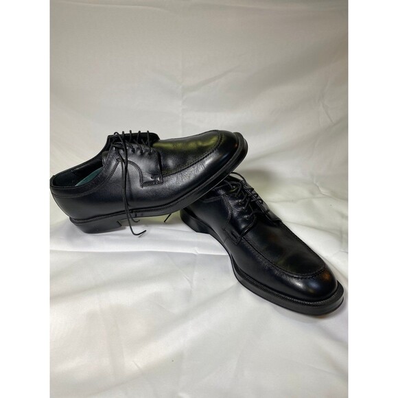 Men’s Florsheim Black Leather Tie Up Oxford 9D NEW Unique! Comfortech Insole main image 7